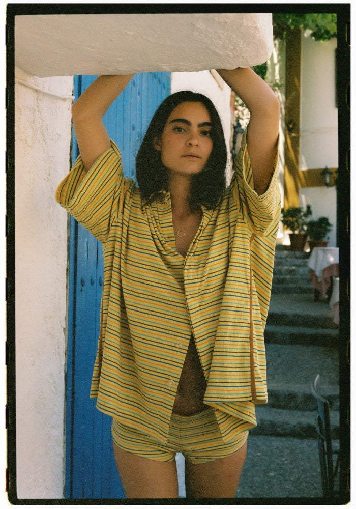CIAO CIAO Lemon Striper Bungalow Shirt