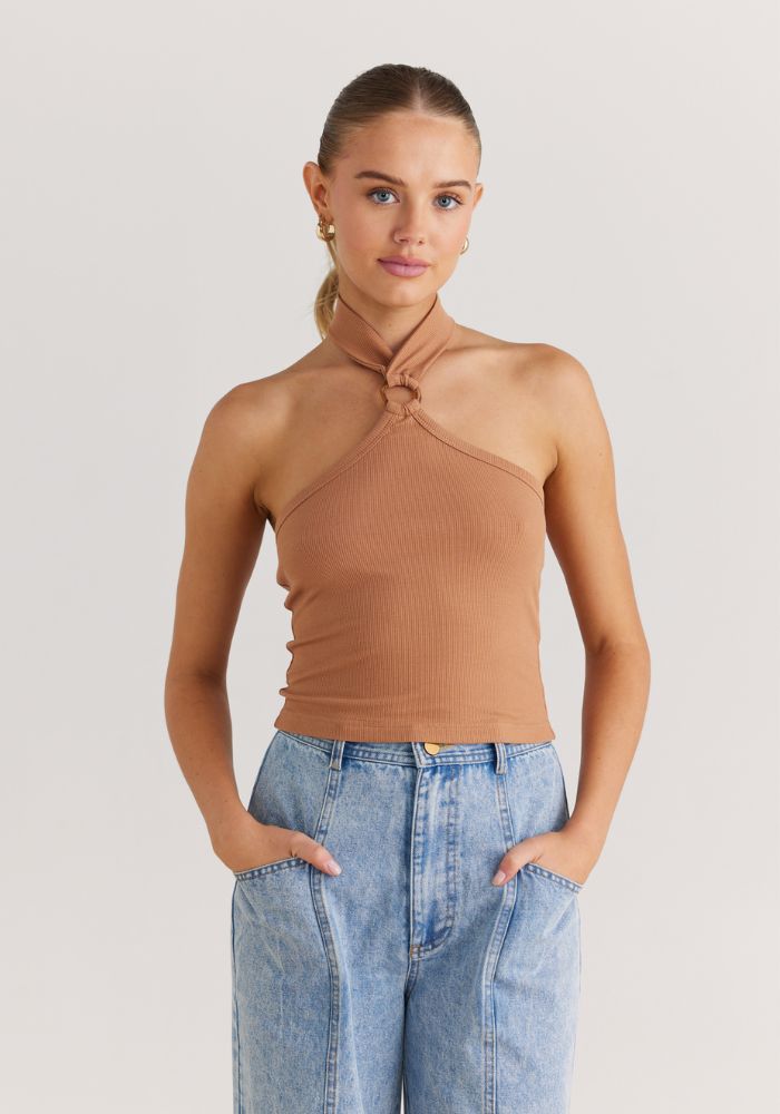 Daisy Says Scarlette Top- Tan