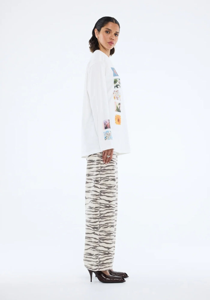ENA PELLY Tiled Floral Long Sleeve Tee 