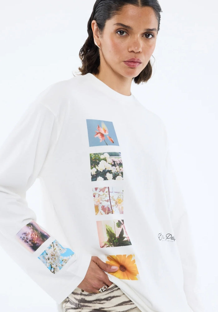 ENA PELLY Tiled Floral Long Sleeve Tee 