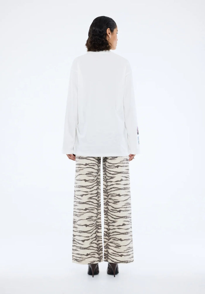 ENA PELLY Tiled Floral Long Sleeve Tee 