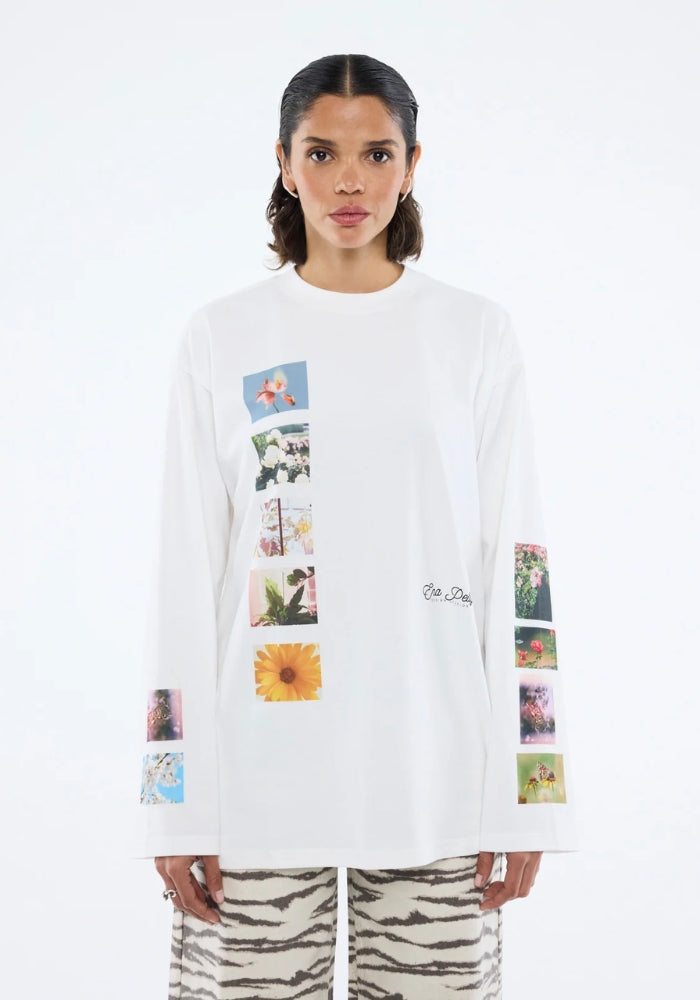 ENA PELLY Tiled Floral Long Sleeve Tee 