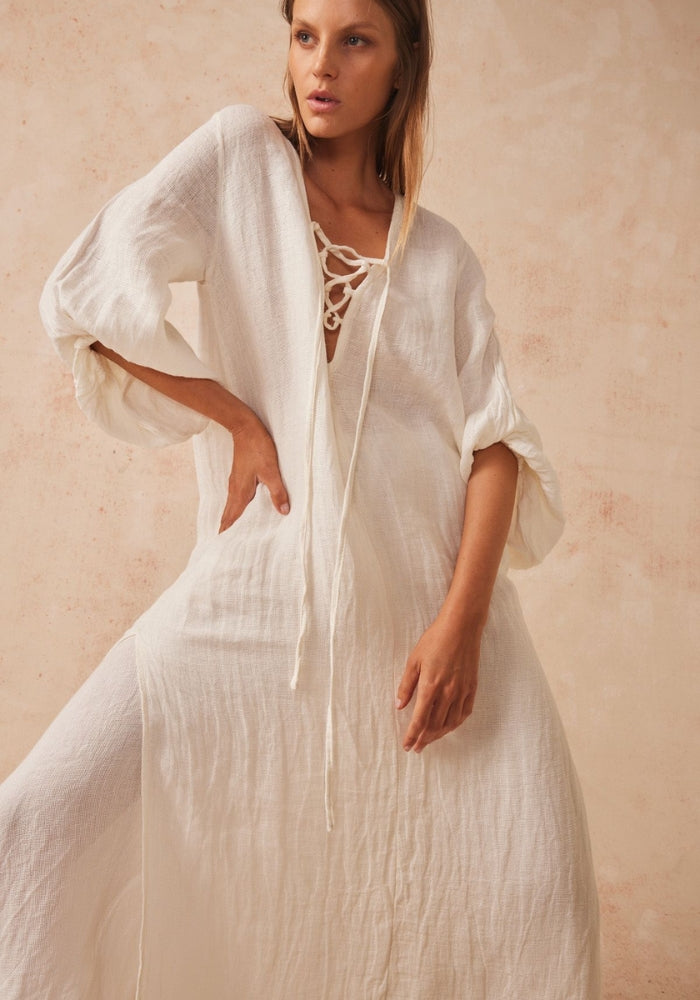 Alia Maxi Dress - Brasile Panna