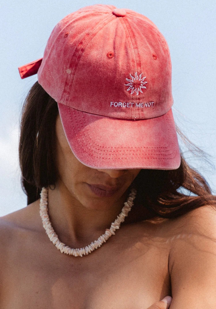 EVALAIH Forget Me Not Cap - Chilli