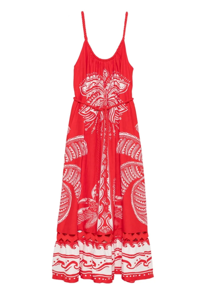 FARM RIO Majestic Coconut Tree maxi dress