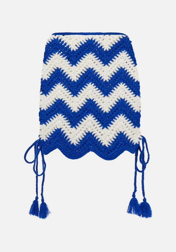 FARM RIO River Nature crochet mini skirt