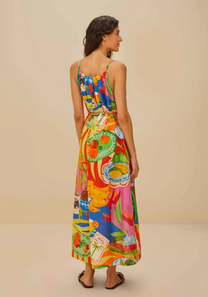 FARM RIO Summer Picnic Midi Dress