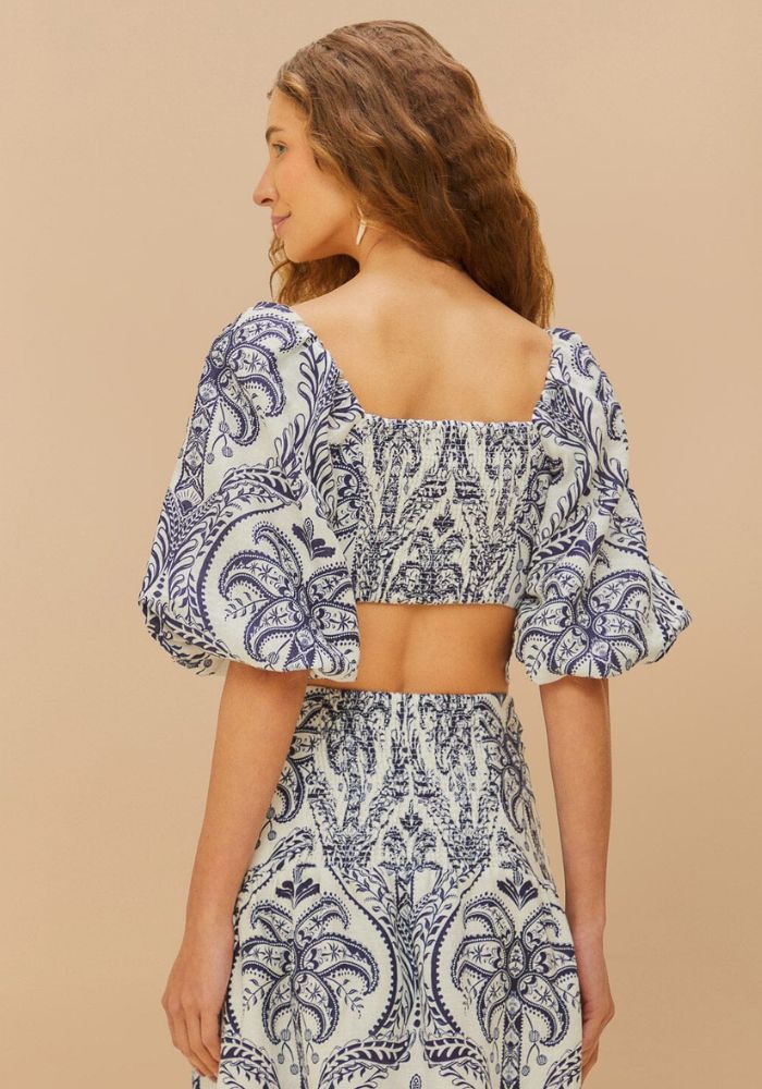 Tropical Cameo Blouse