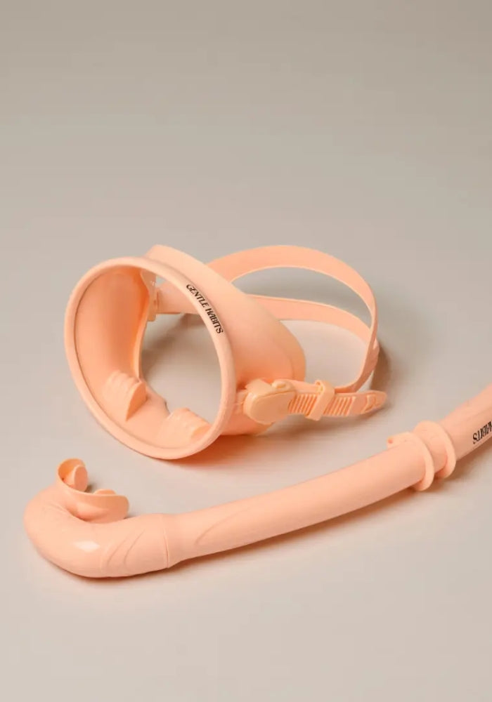 GENTLE HABITS Dive Mask and Snorkel Set - Orange Sorbet