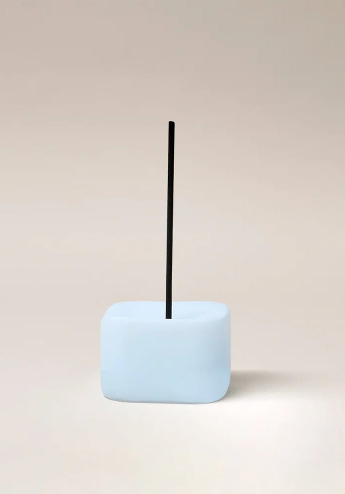 GENTLE HABITS Frosted Cube Holder - Blue