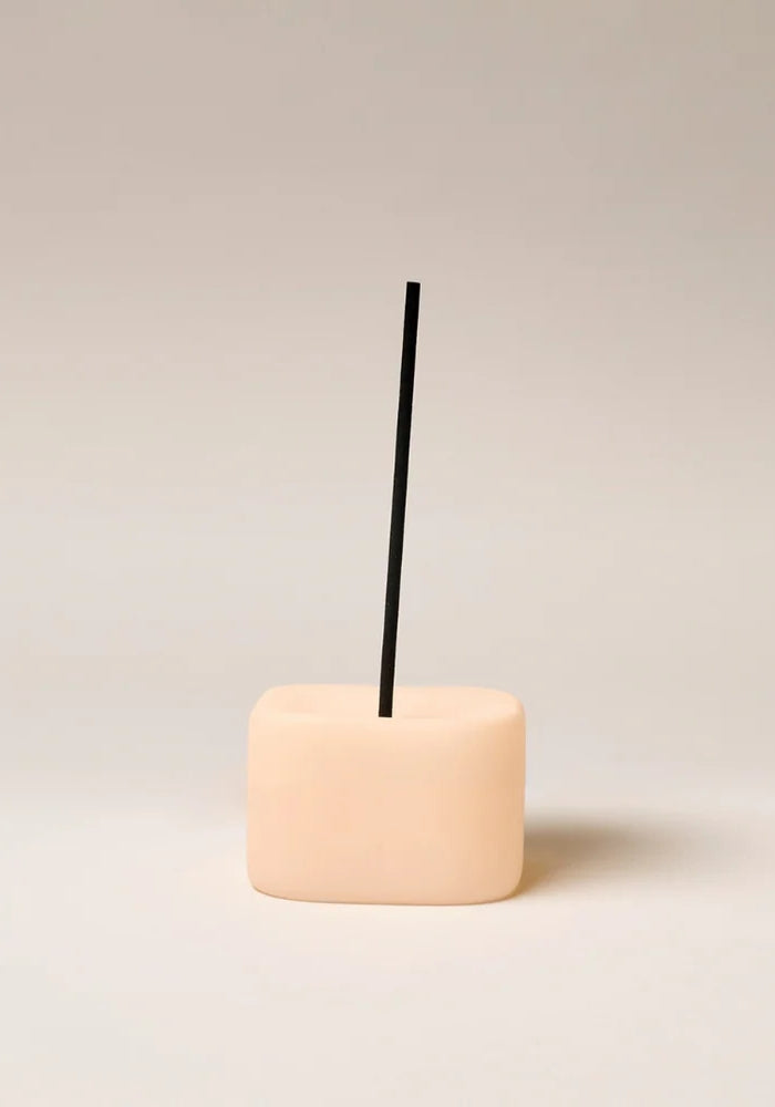 GENTLE HABITS Frosted Cube Holder - Peach