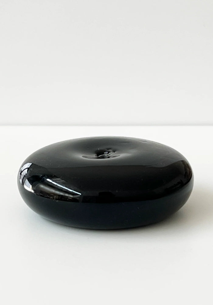 GENTLE HABITS Glass Incense Holder - Black