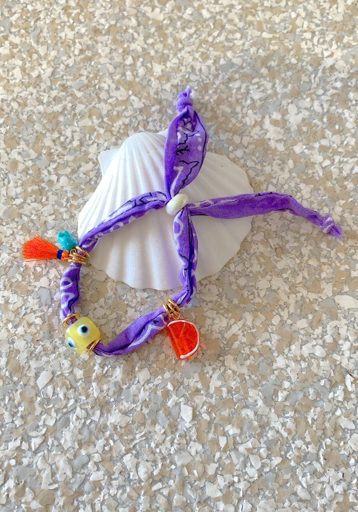 Lilac Ocean Bandana Bracelet