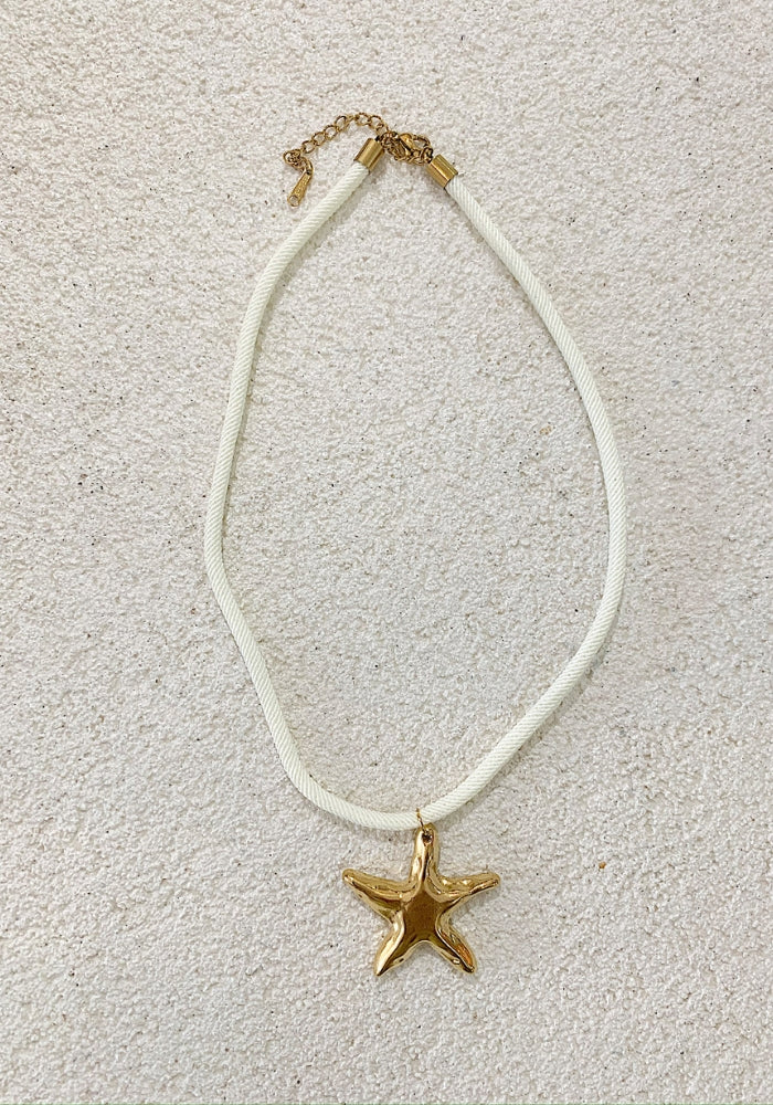 HI HO & CO Starfish Cord Necklace