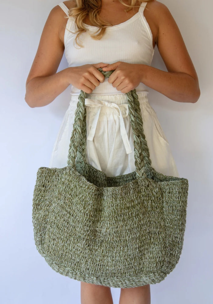 HOBO AND HATCH Elle Grande Tote - Aloe 