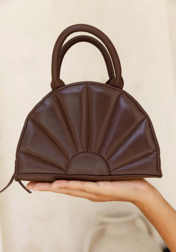 HOBO & HATCH Soleil Mini Tote - Chocolate
