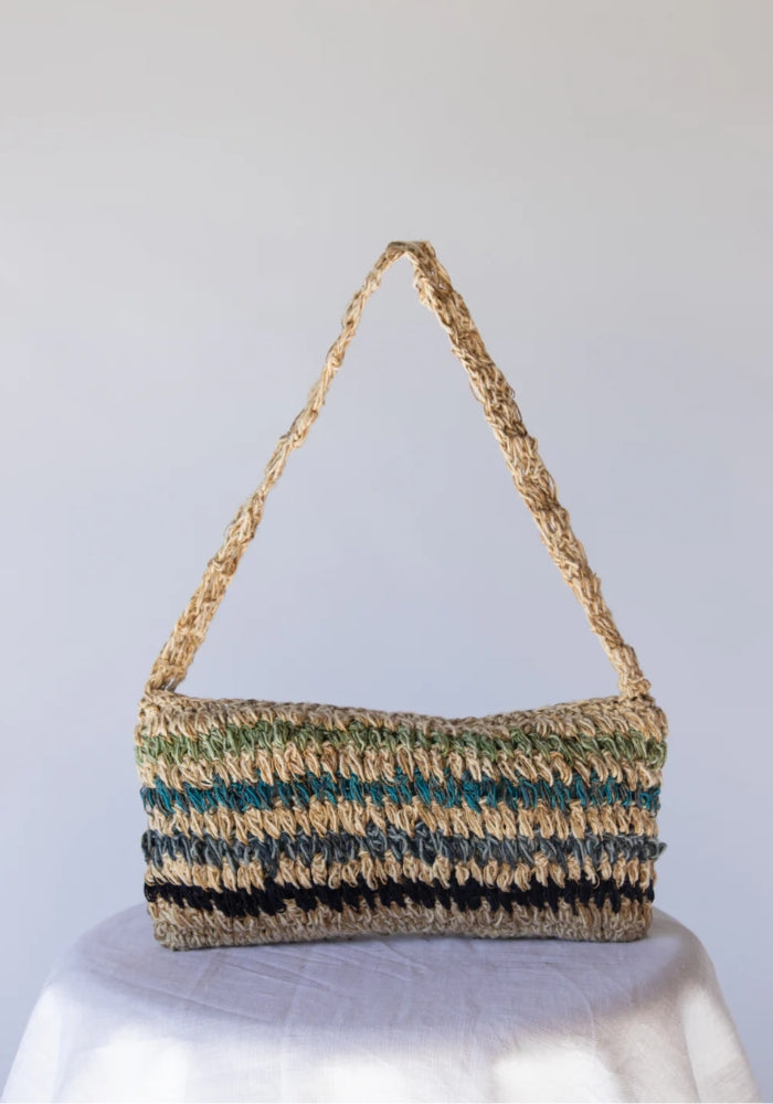HOBO AND HATCH Tully Shoulder Bag - Tide Stripe