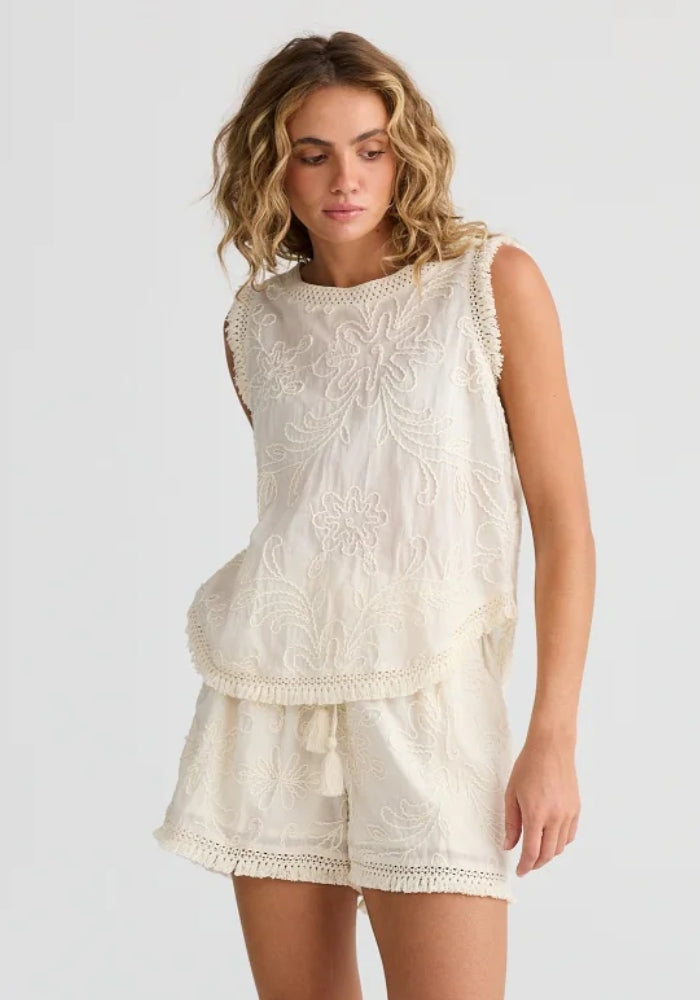 HOLIDAY TRADING Chantilly Top