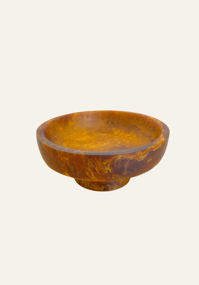 HOLIDAY TRADING Pedestal Bowl Small Caramel