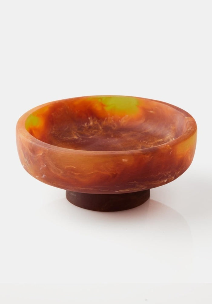 Pedestal Bowl Small Caramel