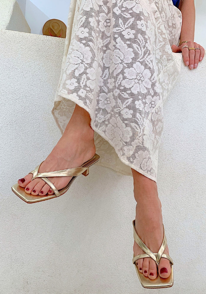 HUMAN SHOES Foxx Heels - Gold