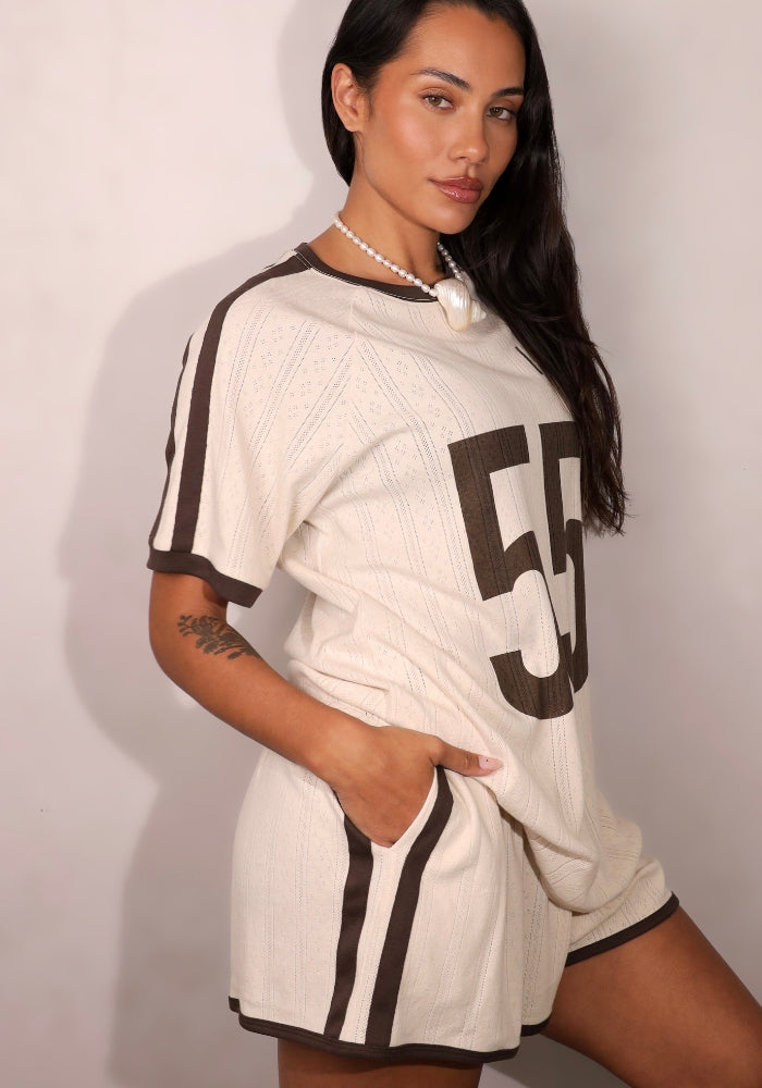 INDIGO & WOLFE 55 Tee - Brown