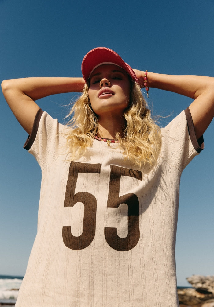 INDIGO & WOLFE 55 Tee - Brown