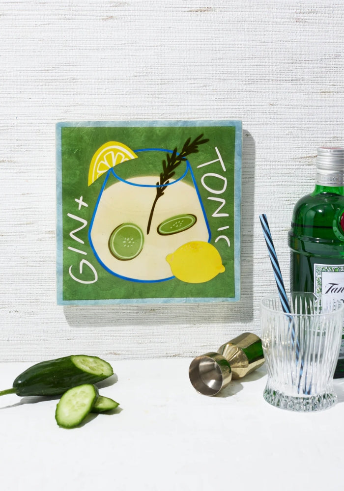 JONES AND CO Happy Hour Gin Tile