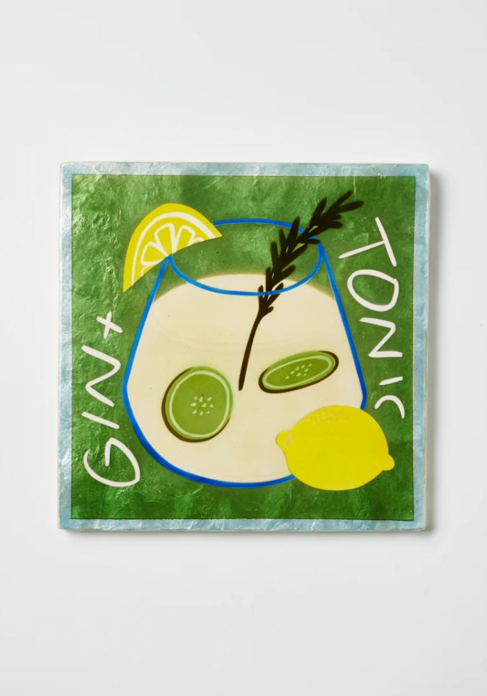JONES AND CO Happy Hour Gin Tile