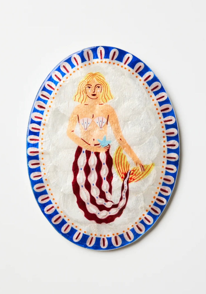 JONES AND CO Mermaid Coral Cowrie Tile