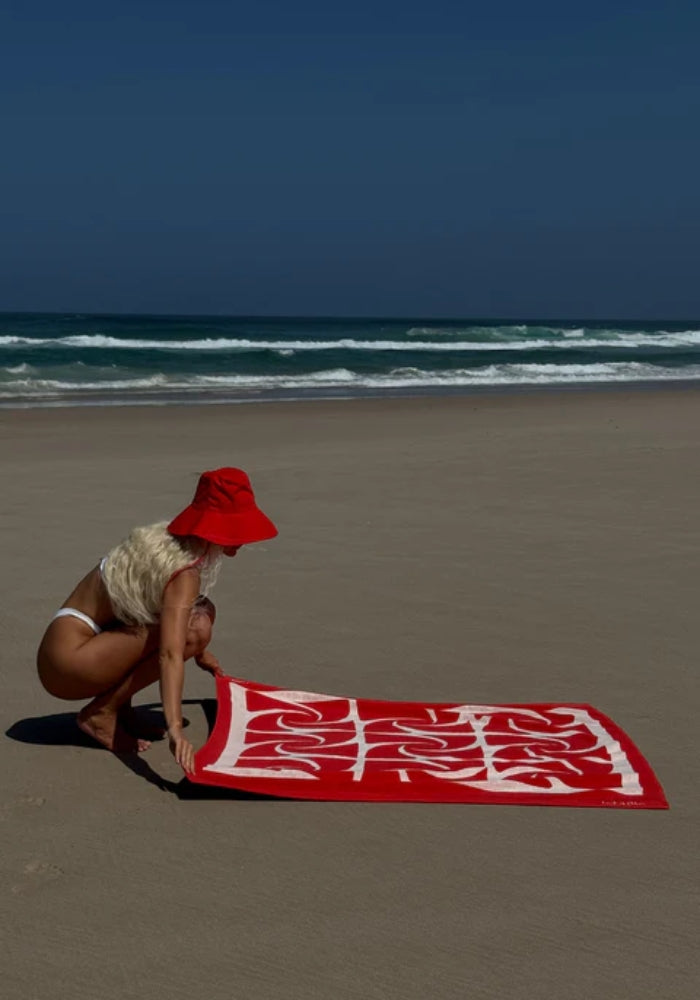 LACK OF COLOR Sure Thing Towel - Flame