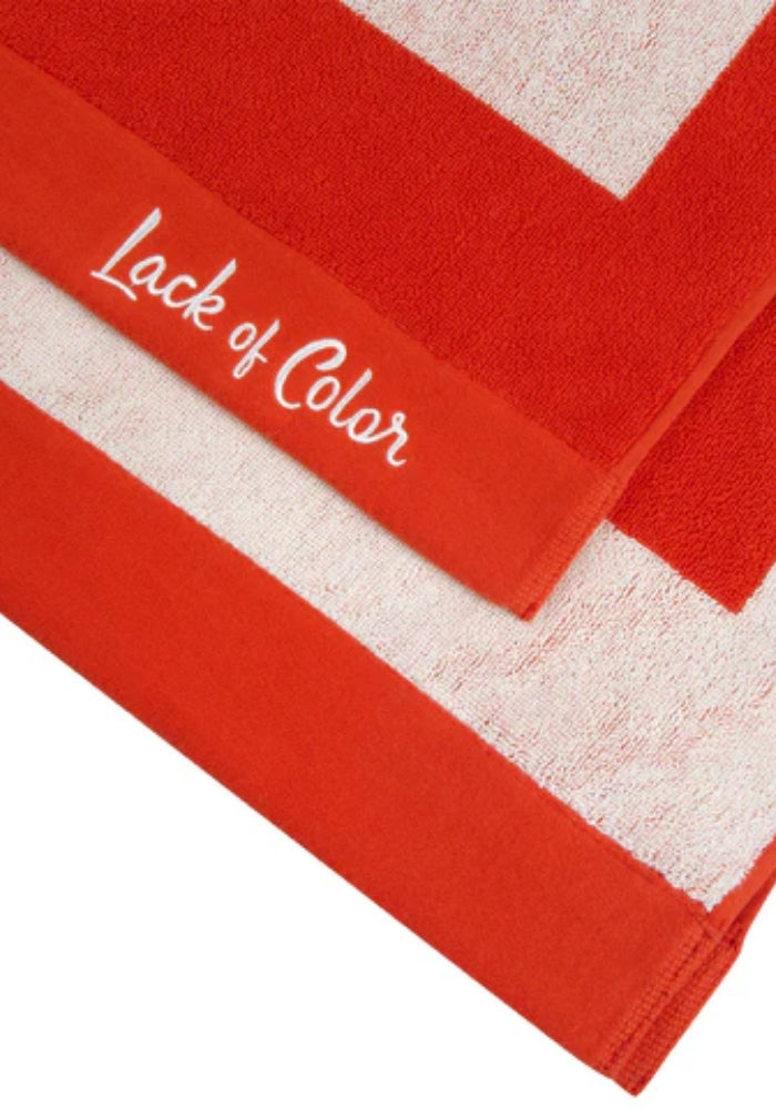 LACK OF COLOR Sure Thing Towel - Flame