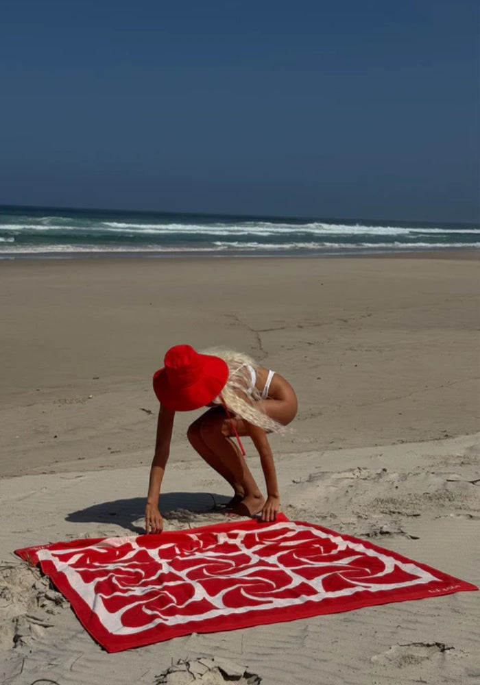 LACK OF COLOR Sure Thing Towel - Flame