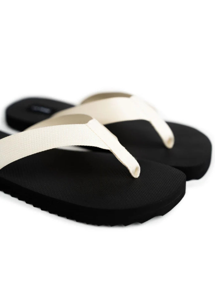 LA TRIBE Canvas Thong Cream