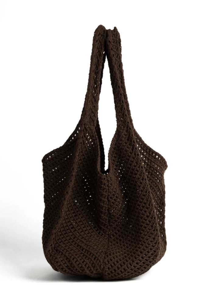 LA TRIBE Crochet Tote - Coffee
