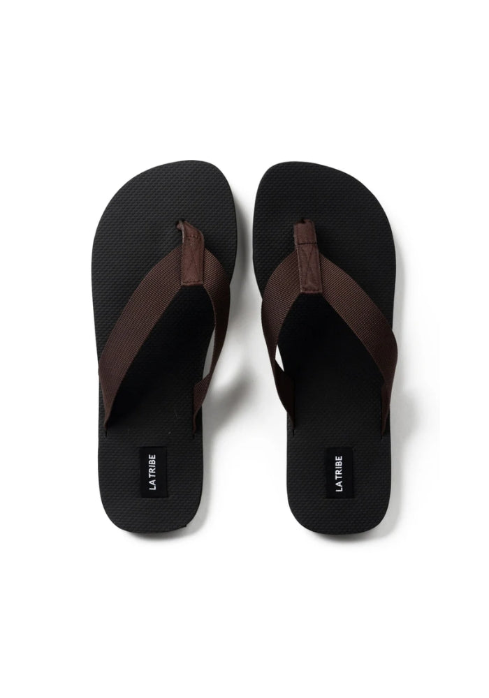 LA TRIBE Canvas Thong Brown