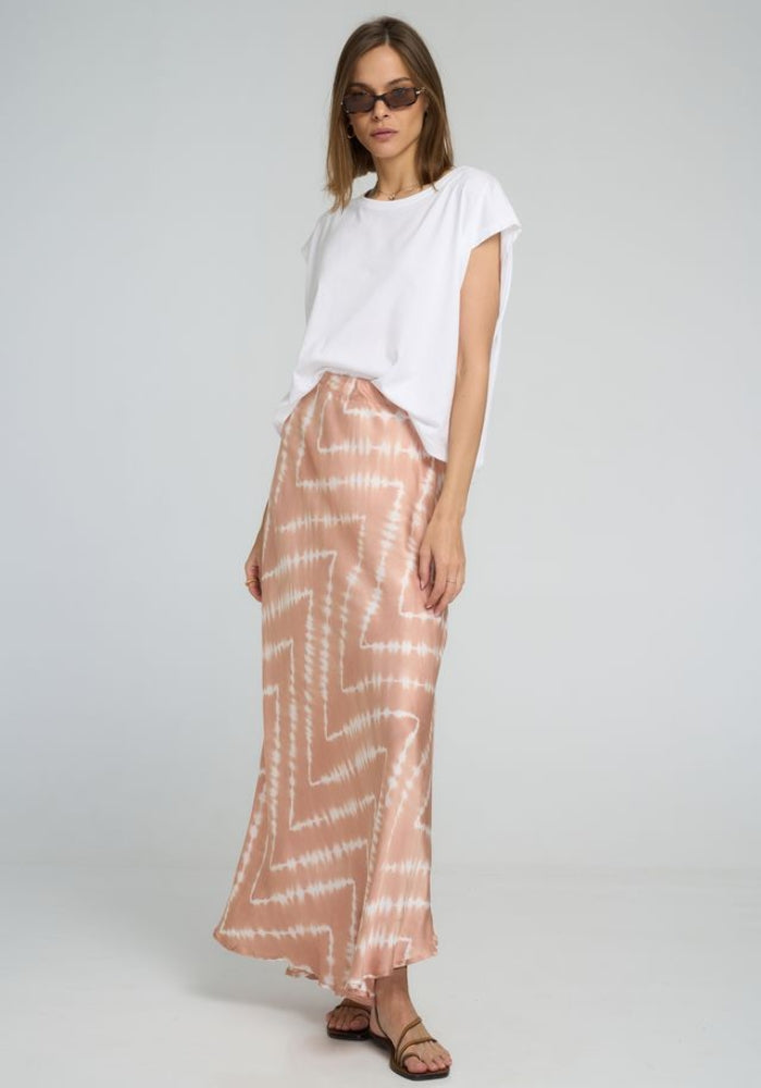 LILYA Ashbourne Skirt - Celestial Tie Dye Guava