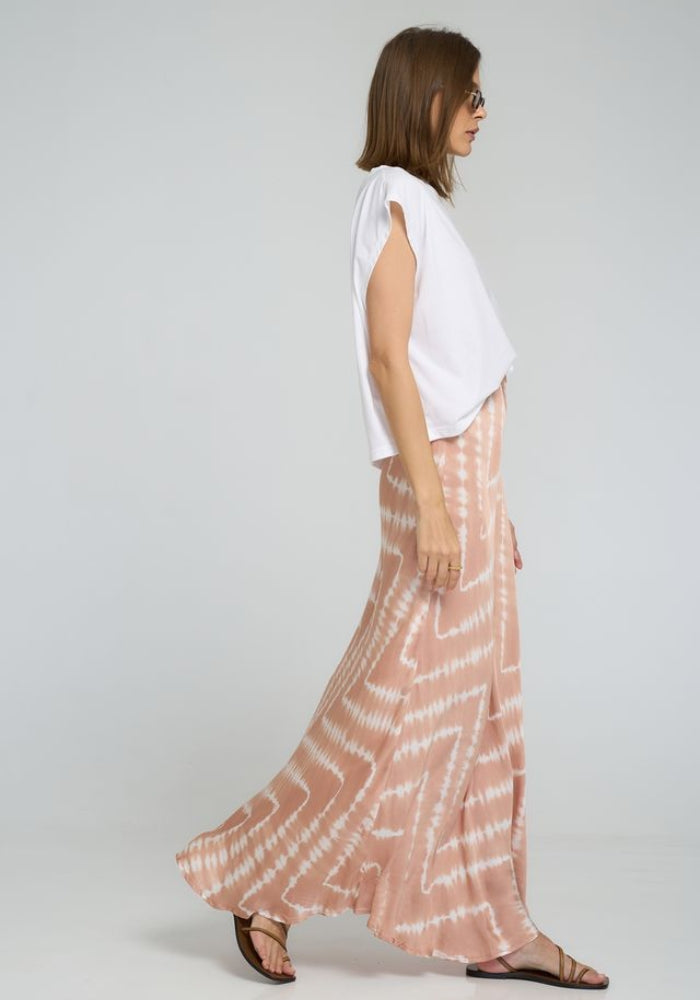 LILYA Ashbourne Skirt - Celestial Tie Dye Guava
