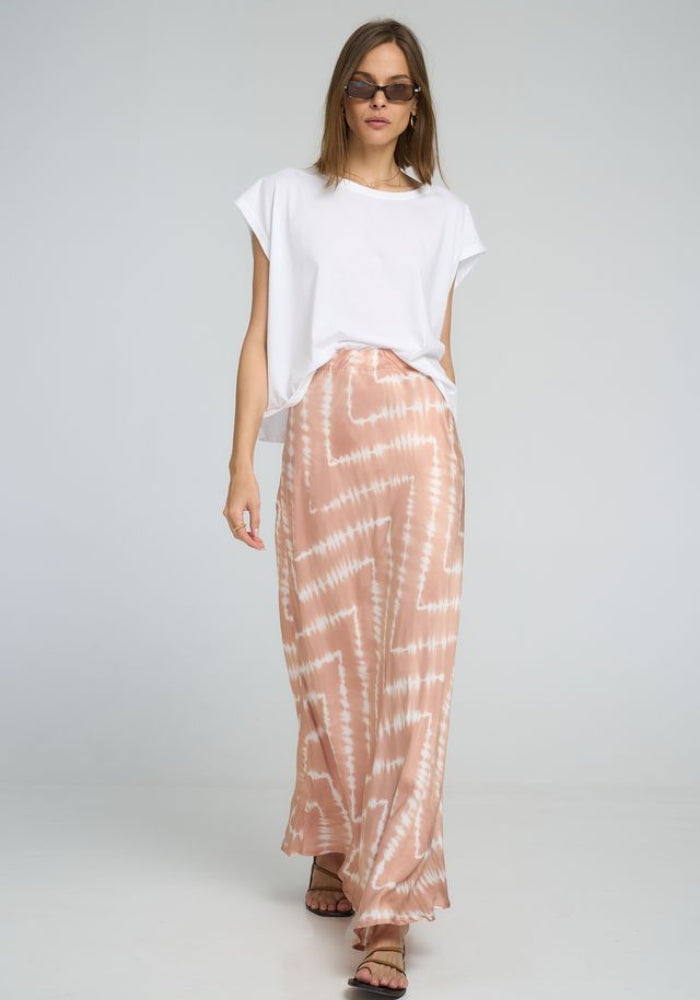 LILYA Ashbourne Skirt - Celestial Tie Dye Guava