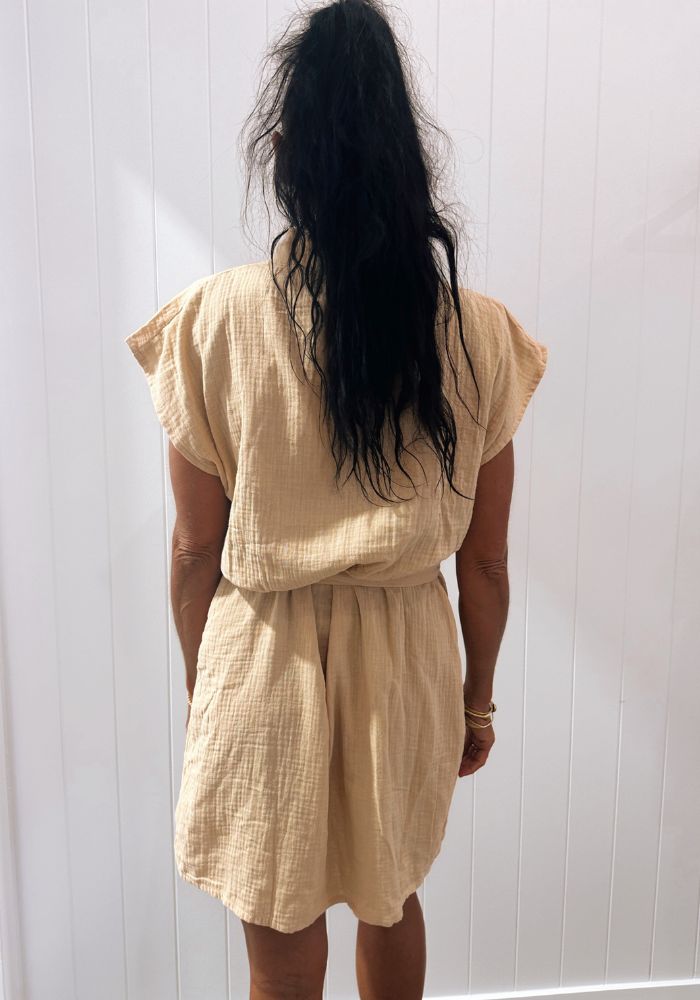 LIlya Robe Dress- Honey