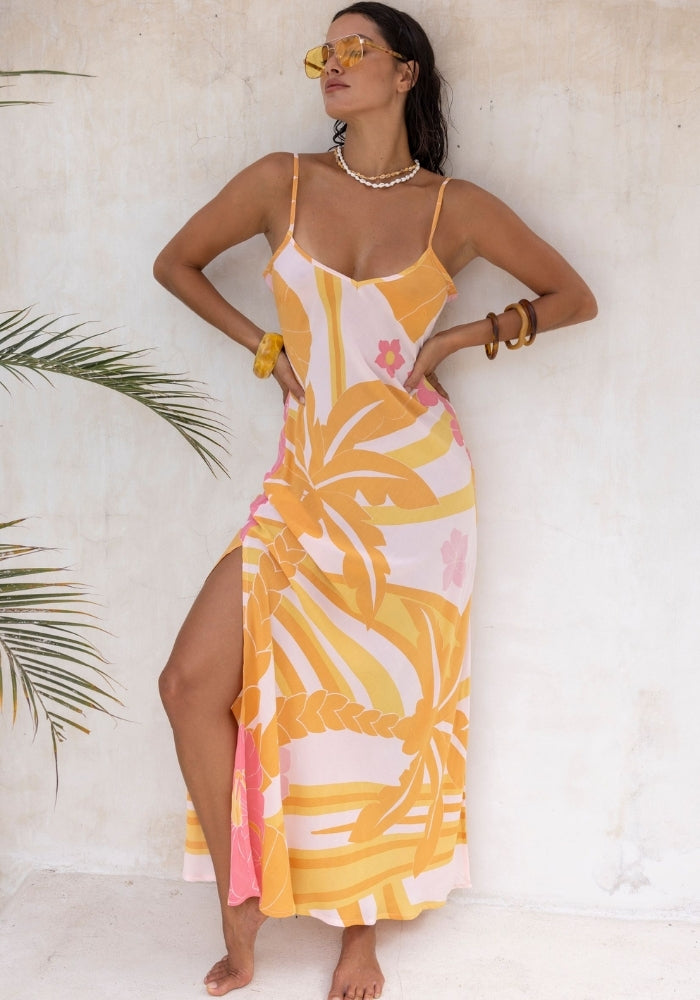 LOVE ST Summer Breeze Maxi - Pink Flamingo