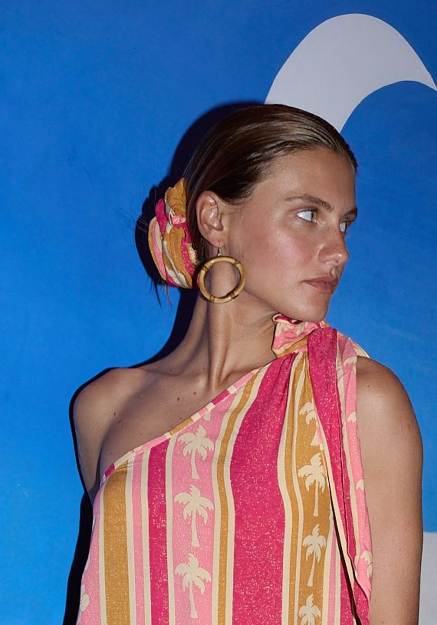 LOVE ST Palmeras Wrap - Hibiscus Pink