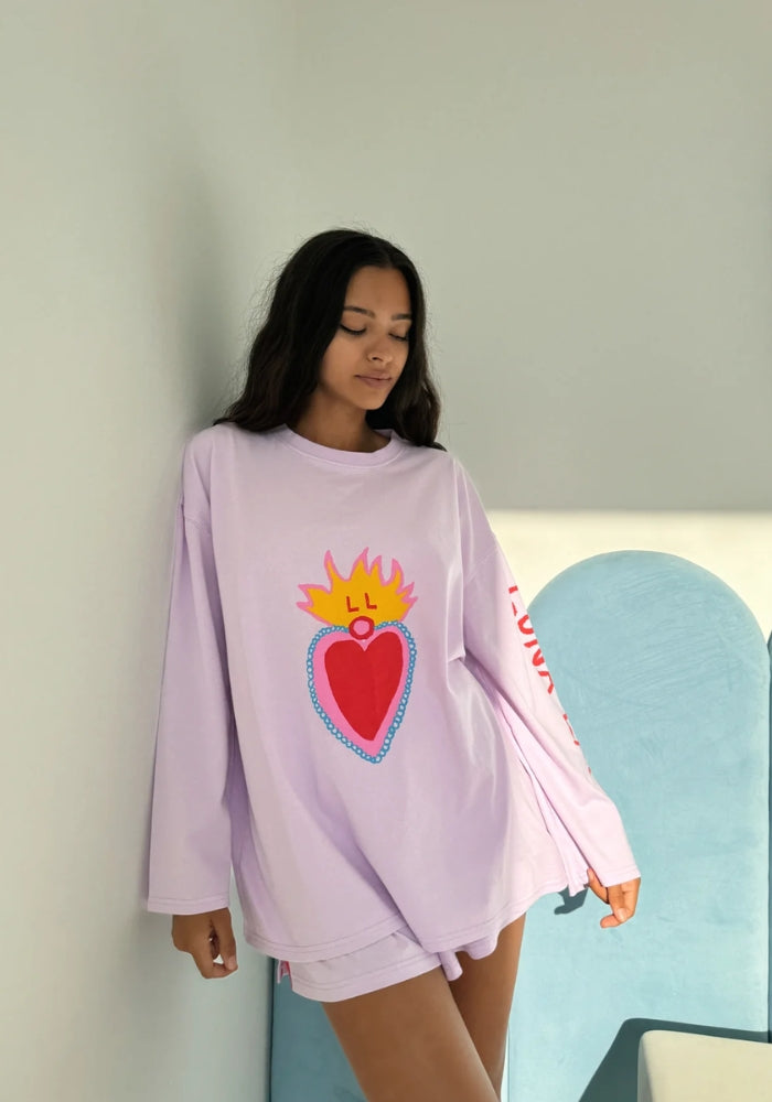 LUNA LANE Hearts On Fire - Long Sleeve