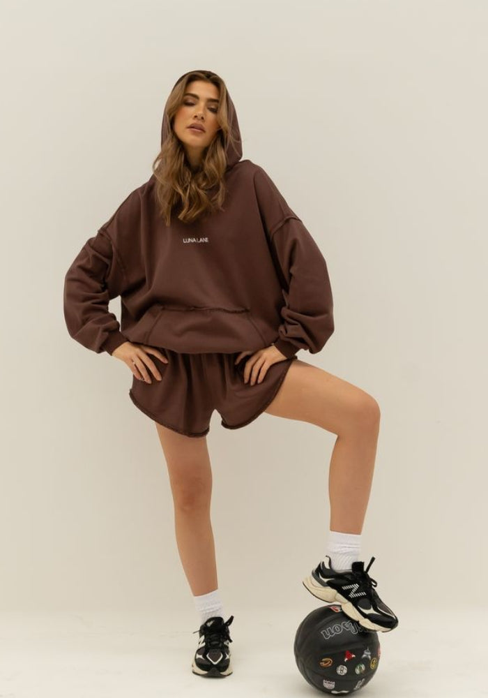 LUNA LANE Minty Hoody - Chocolate