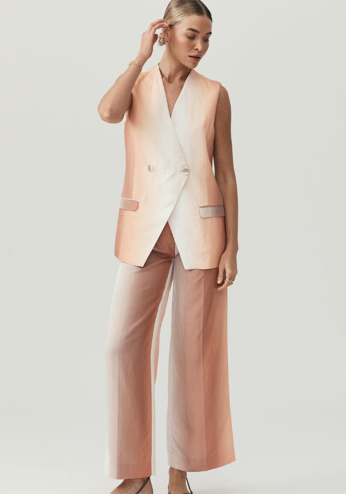 mos the label Zara Stripe Suiting Vest