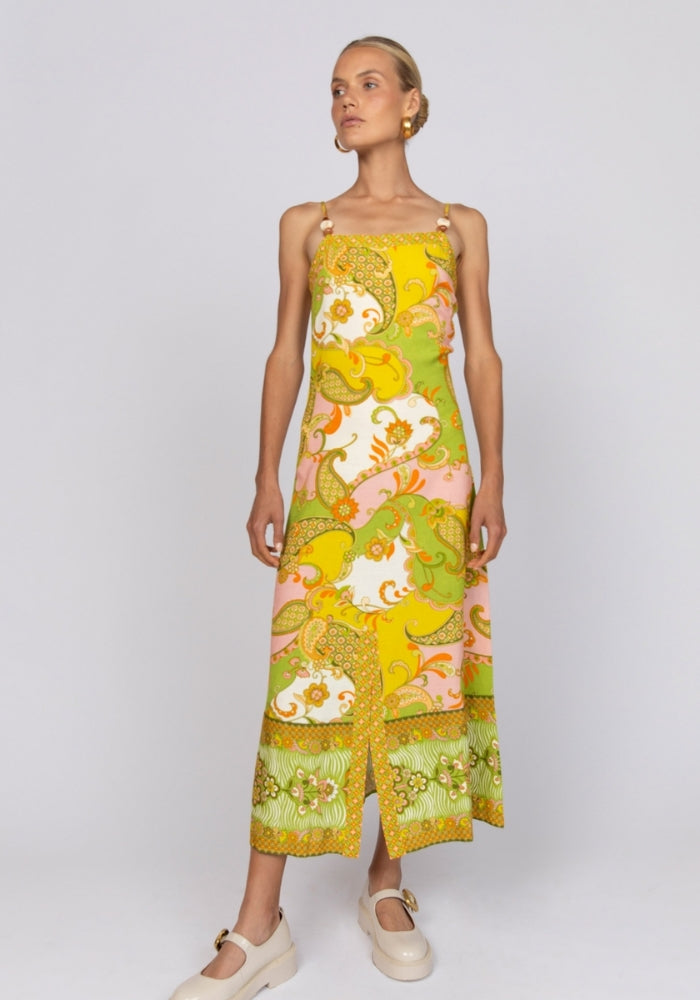 NINE LIVES BAZAAR Cassie Midi Dress - Spring