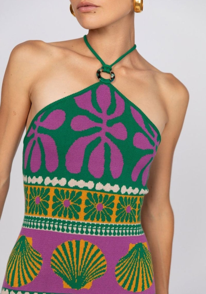 NINE LIVES BAZAAR Chi Chi Maxi Dress - Tropica