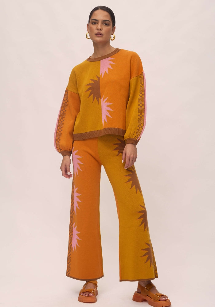 NINE LIVES BAZAAR Horizon Pants - Spice
