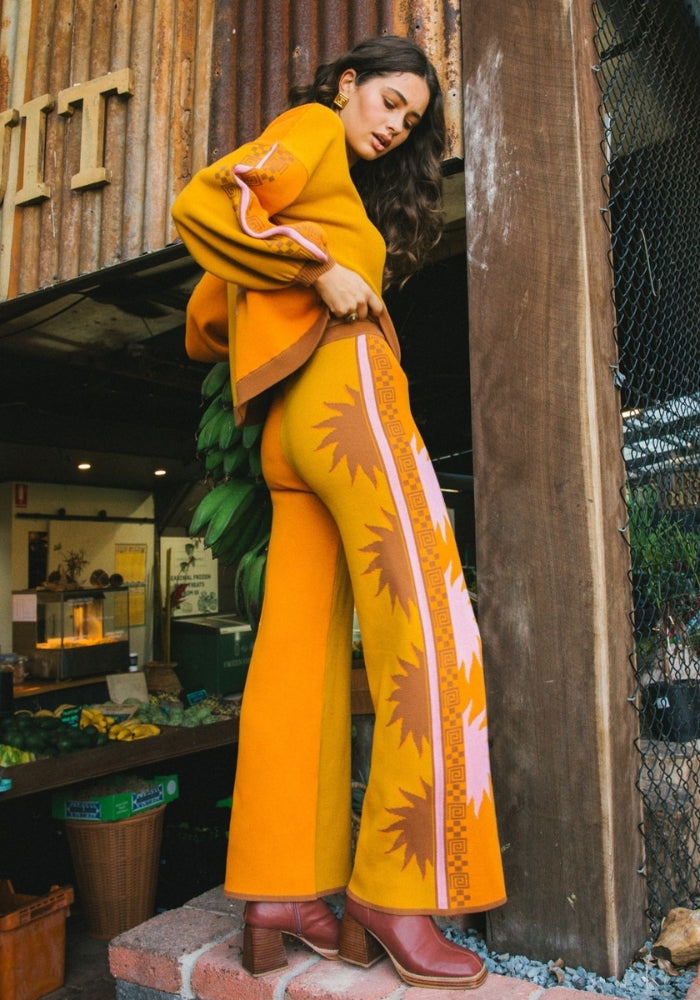 NINE LIVES BAZAAR Horizon Pants - Spice