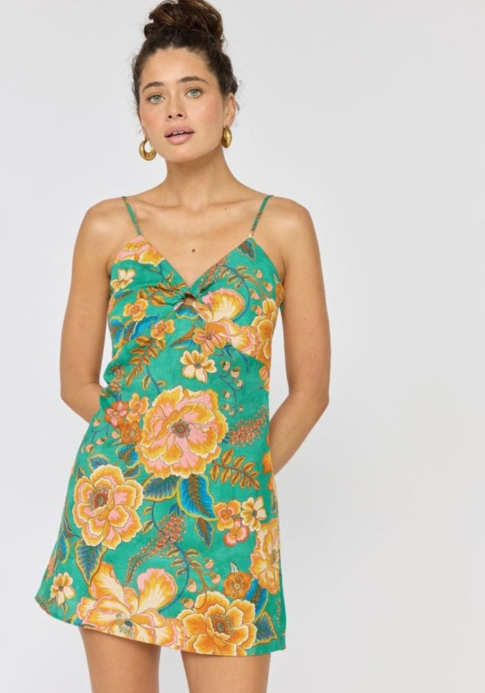 NINE LIVE BAZAAR Sunkissed Mini Dress - Atlantis